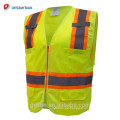 Factory Roadway Jacke Neon Gelb Hallo Vis Reflektierende Streifen Arbeitskleidung ANSI Klasse 2 Hohe Sichtbarkeit Sicherheit Sicherheitsweste